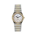Omega - Constellation - montre-bracelet bi-color acier - quartz /