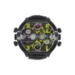 deLaCour. Bichrono. Night Flight. Ed. limitée 036/500. montre chronographe acier