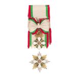 Ordre du Mérite Civil. Bulgarie. créé en 1891. ensemble de Grand-Croix dans son écrin original. modè