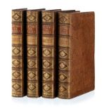 BAYLE. Oeuvres. 4 vol. in-folio plein veau brun moucheté