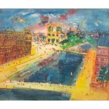 Jean Dufy (1888-1964). "Quais de Seine". huile sur toile. signée. 46x55 cm