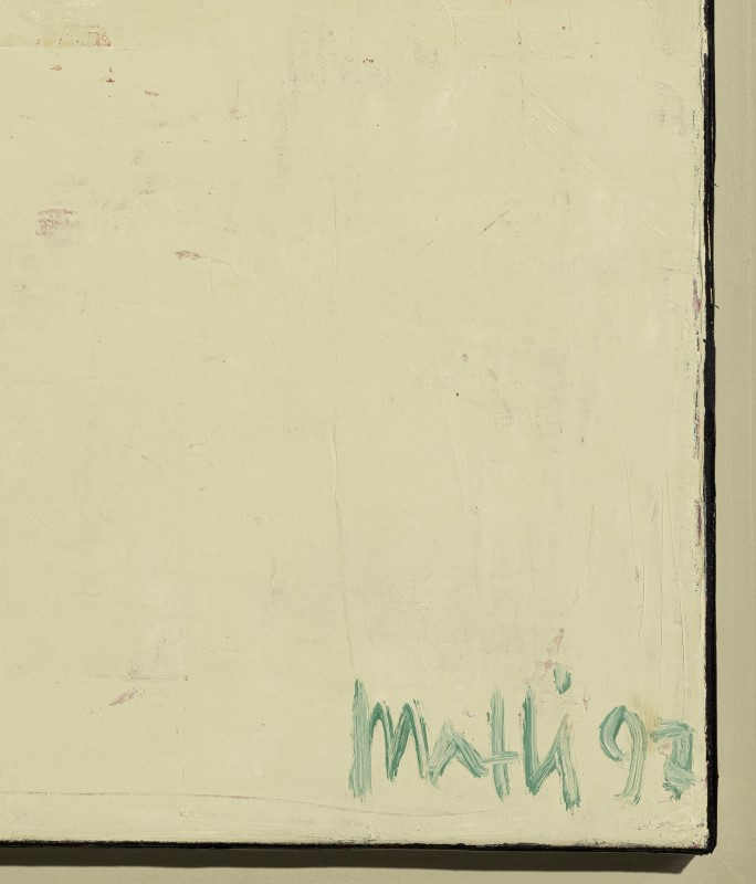 Walter Mafli (1915-2017). Composition. huile sur toile. signée et datée 97. 110x110 cm - Image 3 of 5