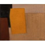 Walter Mafli (1915-2017). Composition abstraite. huile sur toile. signée et datée 92. 60.5x73.5 cm