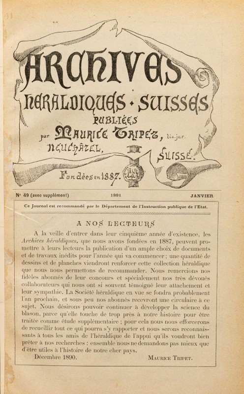 HÉRALDIQUE SUISSE Ensemble de documents provenant de la Société Héraldique Suisse français et allema - Image 7 of 13