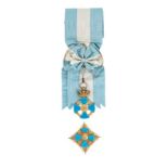 Ordre du Service Fidèle. Roumanie. créé en 1878. ensemble de grand-croix dans son écrin originel.