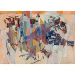 Claude Schurr (1921-2014). Composition. huile sur toile. signée. 65x92.5 cm