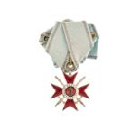 Ordre de la Bravoure Militaire. Principauté de Bulgarie. croix de 4ème classe. règne du Prince Alexa