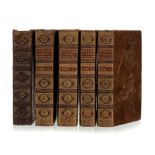 BENOIST Élie. Histoire de l'Édit de Nantes. Delft. Adrien Beman. 1693-1695. 3 tomes en 5 vol. in-4°