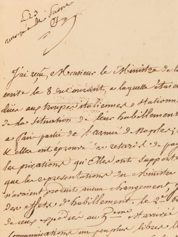 EMPIRE. BEAUHARNAIS (Eugène de. fils adoptif de Napoléon Ier). 5 lettres et 1 partie de lettres sign - Image 9 of 24