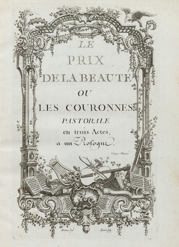 ANONYME-GONDOT Le prix de la Beauté ou Les Couronnes. Paris. De Lormel. 1760. Petit in-4° relié plei - Image 2 of 4