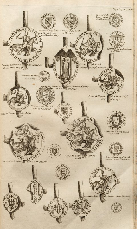 BOURGOGNE PLANCHER. Histoire générale et particulière de Bourgogne.... Dijon. Antoine de Fay. 1739. - Image 8 of 8