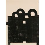 Eduardo Chillida (1924-2002). "Gurutze Gorria II". lithographie. signée. numérotée au crayon. 76x56