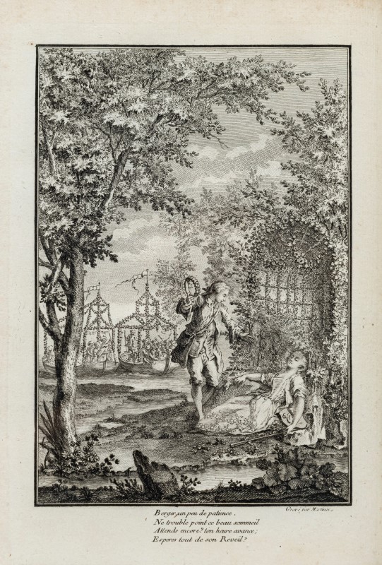 ANONYME-GONDOT Le prix de la Beauté ou Les Couronnes. Paris. De Lormel. 1760. Petit in-4° relié plei - Image 3 of 4