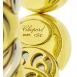 Chopard. Casmir. bracelet semi rigide 3 ors 750 et acier