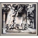 Henri Berlewi (1894-1967). "Impasse Ronsin". huile sur toile. signée et datée 55. 75x85.5 cm