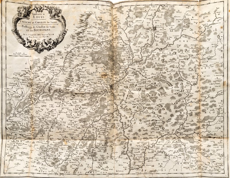 BOURGOGNE 2 ouvrages gd in-4°: 1)PERRY. Histoire civile et ecclesiastique... de Chalon s/Saone. 1659 - Image 5 of 5