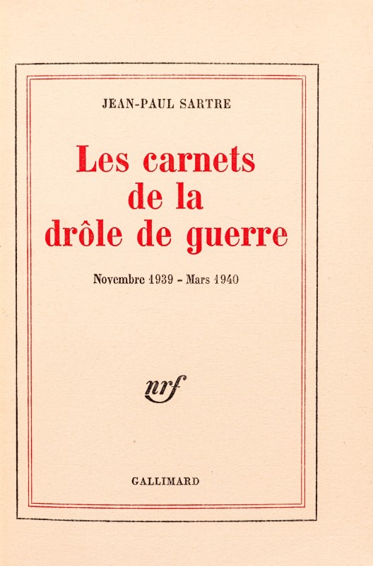 SARTRE. 2 ouvrages reliés par Renaud Vernier. 1) Cahiers pour une morale. 2) Les Carnets de la drôle - Image 5 of 9