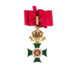 Ordre de Saint Alexandre. Bulgarie. créé en 1881. croix de commandeur (3ème classe) dans son écrin o