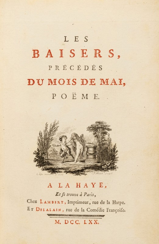 DORAT. (Claude-Joseph).Les Baisers. précédés du Mois de mai. poëme. 1 vol. in-8° relié - Image 2 of 4