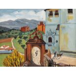 Yves Brayer (1907-1990). "L'arrivée à Santorin". "Porte à Ronda" et "la case del Greco". 3 huiles su