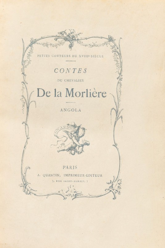 CONTES. Coll. Petits Conteurs du XVIIIe siècle. Quantin. Paris. 1879-1880. 12 vol. - Image 2 of 6