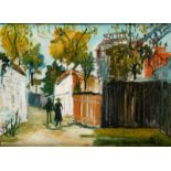 Maurice Utrillo (1883-1955). "Le Moulin de la Galette à Montmarte". vers 1918. huile sur toile. sign