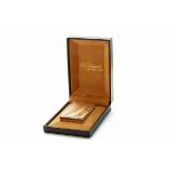 S.T. DUPONT - A 'LIGNE 1' SOLID 18-CARAT YELLOW GOLD FINISH LIGHTER