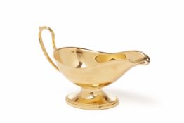WOLFF GERMANY - A GOLD PLATED GRAVY BOAT