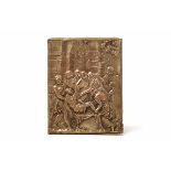 A SILVERED COPPER PLAQUE OF THE ENTOMBMENT AFTER GUGLIELMO DELLA PORTA