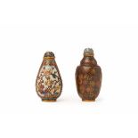 TWO CLOISONNÉ SNUFF BOTTLES