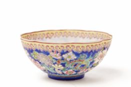 A STRAITS CHINESE STYLE 'EGGSHELL' PORCELAIN BOWL