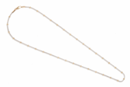 A 9K WHITE AND YELLOW GOLD CHAIN