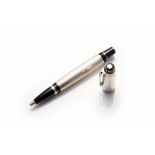 MONTBLANC - A 'BOHEME' SILVER AZUR BALLPOINT PEN