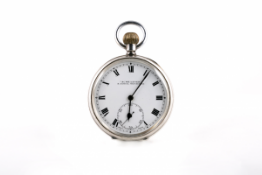 AN ANTIQUE ENGLISH SILVER POCKET WATCH