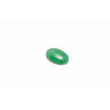 AN APPLE JADE UNSET STONE (A GRADE)