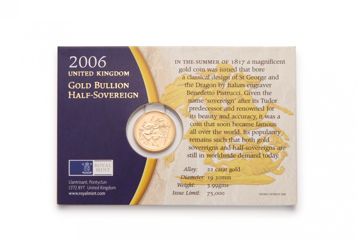 A 2006 UK GOLD BULLION HALF-SOVEREIGN - Image 2 of 2