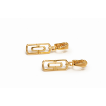 BVLGARI - A PAIR OF GOLD PARENTESI EARRINGS