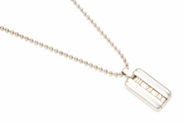 TIFFANY & CO. - A SILVER 'ATLAS' DOGTAG-STYLE NECKLACE