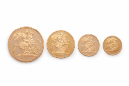 A GOLD PROOF FOUR-COIN SOVEREIGN SET 2007