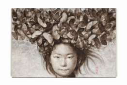 SILAWIT POOL SAWAT (THAI, B.1972) - THAI GIRL WITH BUTTERFLIES ON HAIR