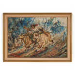 FOLLOWER OF AFFANDI (INDONESIAN, 20TH CENTURY) - BULL RACE