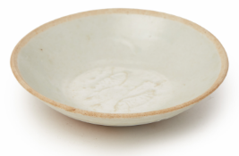 A SMALL 'QINGBAI' TYPE TWIN FISH BOWL