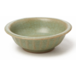 A SMALL LONGQUAN CELADON CIRCULAR DISH