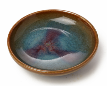 A JUN WARE CIRCULAR SHALLOW DISH