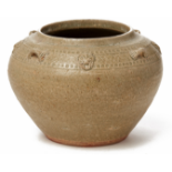 A 'YUE TYPE' CELADON POTTERY JAR