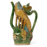 A SCARCE SANCAI GLAZED CRAYFISH EWER