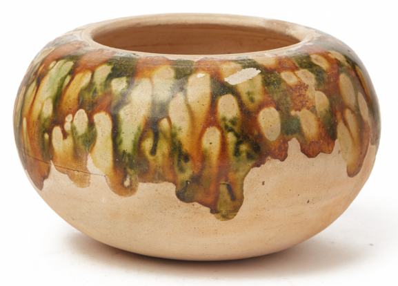 A SANCAI GLAZED BOWL