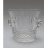 SAINT-LOUIS (manufacture de), Seau à champagne, en cristal taillé, modèle Tommy, [...]