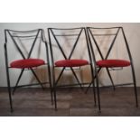 HIROYUKI YAMAKADO (né en 1946), Suite de trois chaises pliantes modèle "Cinderella" [...]