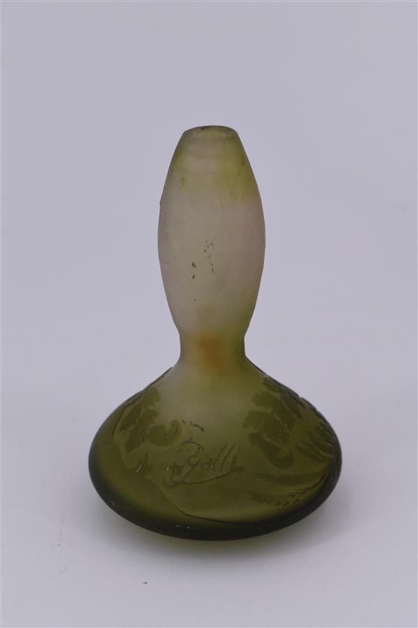 Etablissements GALLÉ, 3 vases soliflores en verre coloré multicouches à décor [...] - Image 4 of 4